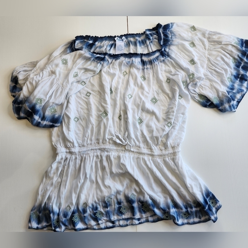 The Paragon 3X Rayon Boho Blouse Womens Top Stretchy